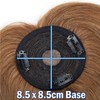 12inch Hair Toppers Human Hair with Bangs Hair Mono Base