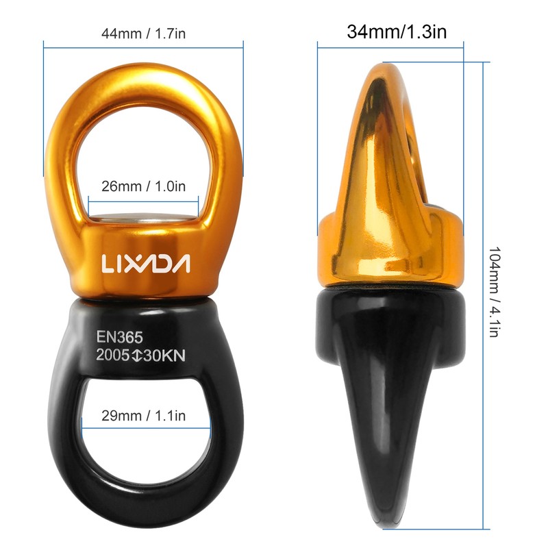 Swing Swivel Aluminum Alloy 360 Degree Rotating 8 Shaped Universal