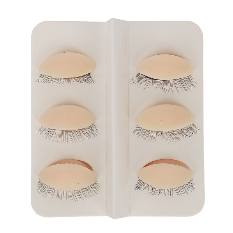 Lash Mannequin Head with with 3 Pairs Replacement Eyelids Realistic