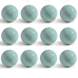 ECOFT Fishing Weights - Assorted Sizes 10g-200g Coated Egg Sinkers, Oval Shape, Non-Lead, Saltwater & Freshwater