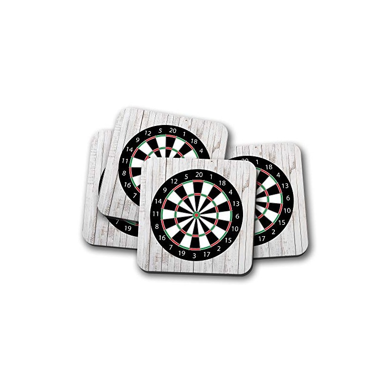 4 Set - Dart Board Coaster - Pub Game Dad