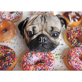 Doug The Pug 1000 Piece Puzzle Jigsaw Puzzle 27 x 19in