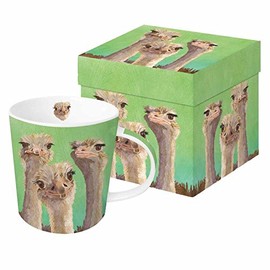 Paperproducts Design 603372 Mug In A Gift Box, Patti Gay/Two Can Art, Ostrich Amigos