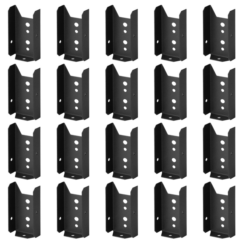 GBGS 20 Pack Fence Rail Brackets for 2x4 Wood Post,18
