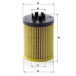 Original MANN-FILTER Oil filter HU 712/8 X – Oil filter set with gasket / gasket set– For Passenger Cars