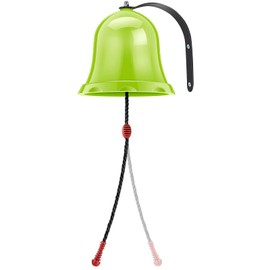 Sratte Toys Bell Green Playground Hanging Bell Educational Plastic Playground Hanging Set Accessories for Boys Girls Gift Outdoor Playhouse Wooden Swing Set Playset Backyard Amusement Park