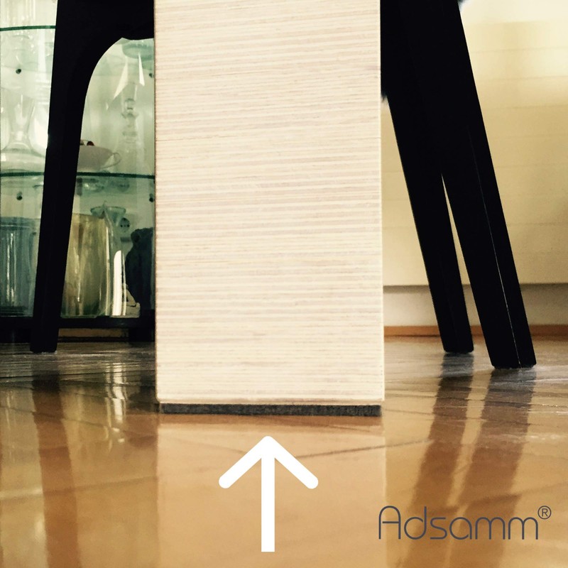 Adsamm® / 60 x Selbstklebende Filzgleiter/Weiß/ø 14 mm/Rund/Möbelgleiter aus Filz