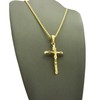CBC Crown Religion Cross Jesus Crucifix Pendant in 18"/20"/24" Rope,