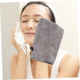 Healvian 6pcs Exfoliating Face Washing Mitts for Gentle Makeup Removal Soft Microfiber Cleaning Gloves for Skin Types Convenient Travel for Daily Use