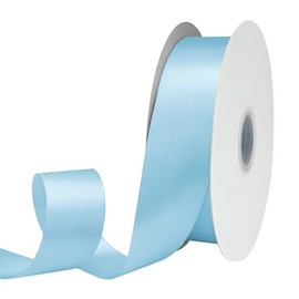 GTYBOVA Double Side 40mm x 91m Ribbon Light Blue Satin Ribbon 100% Polyester Multiple Colors Available Ideal for Gift Wrapping Crafts Wedding Decor Flower Bouquet