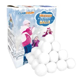 50 Pack Fake Snowballs for Kids Indoor and Outdoor, 3 inch Christmas Snow Balls for Fights, Fake Snow Toys for Winter Holiday Toss Game