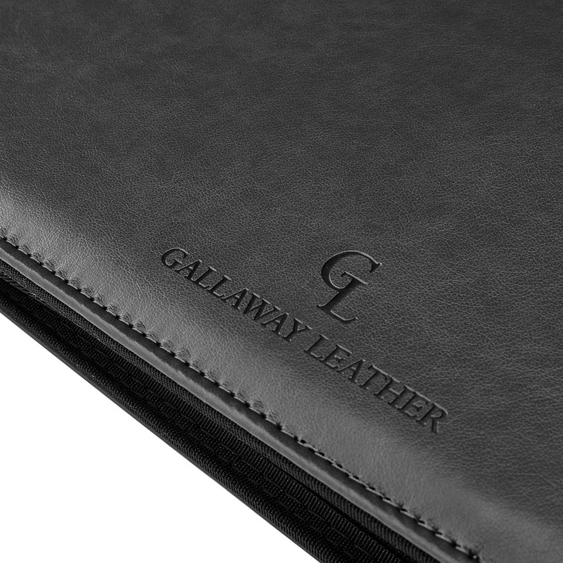 GALLAWAY LEATHER 7 Ring Checkbook Binder for Business Checks, PU