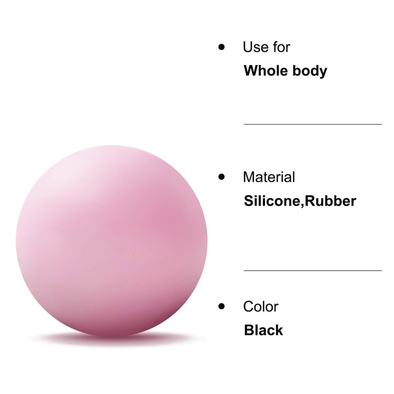 WOVTE Massage Lacrosse Ball for Myofascial Release, Foot, Back, Trigger