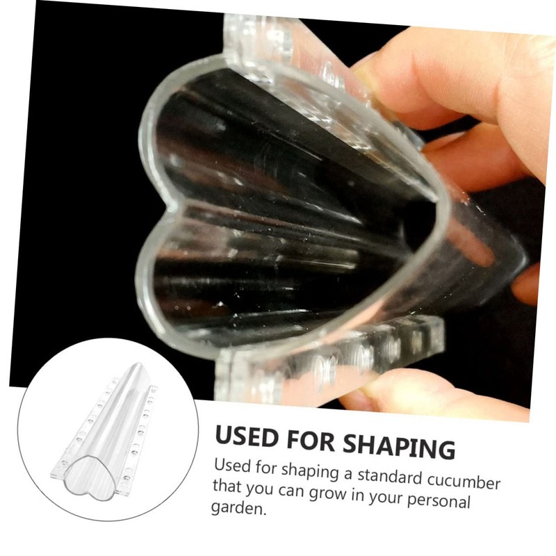 CAXUSD 3pcs Heart Vegetable Molds Fruit Shape Growing Molds Cucumber