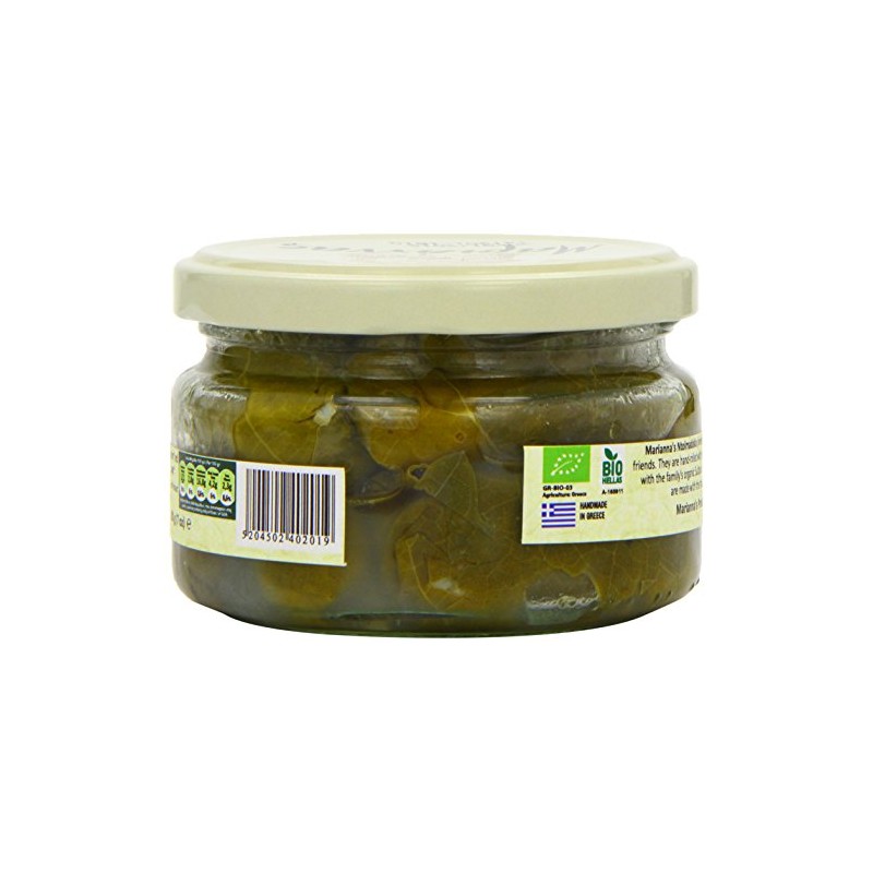 Marianna's Greek Organic Stuffed Vineleaves with Rice - Greek Dolmadakia