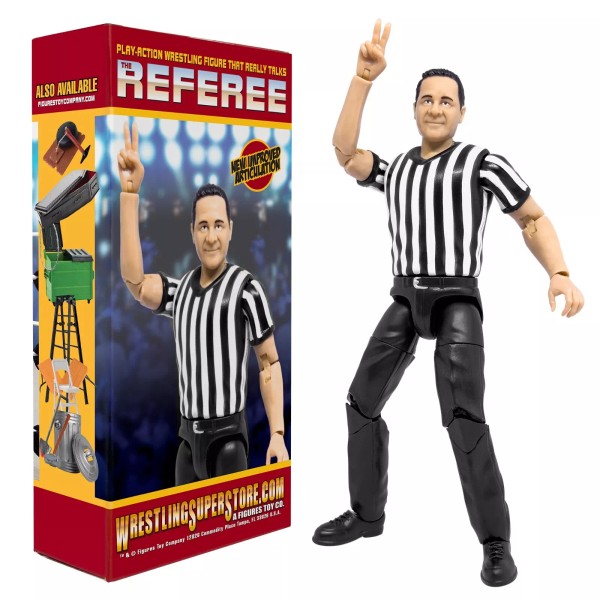 Figures Toy Company Ultimate 3 Counting & Talking Wrestling Referee