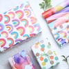 Rainbow Birthday Wrapping Paper, Kids Pink Gift Recyclable Wedding Birthday
