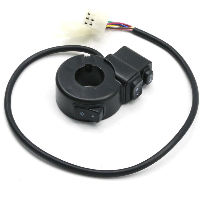 UOIENRT 7/8"22MM Handlebar Switch, Black Handlebar Switch Horn, Plastic Electronic