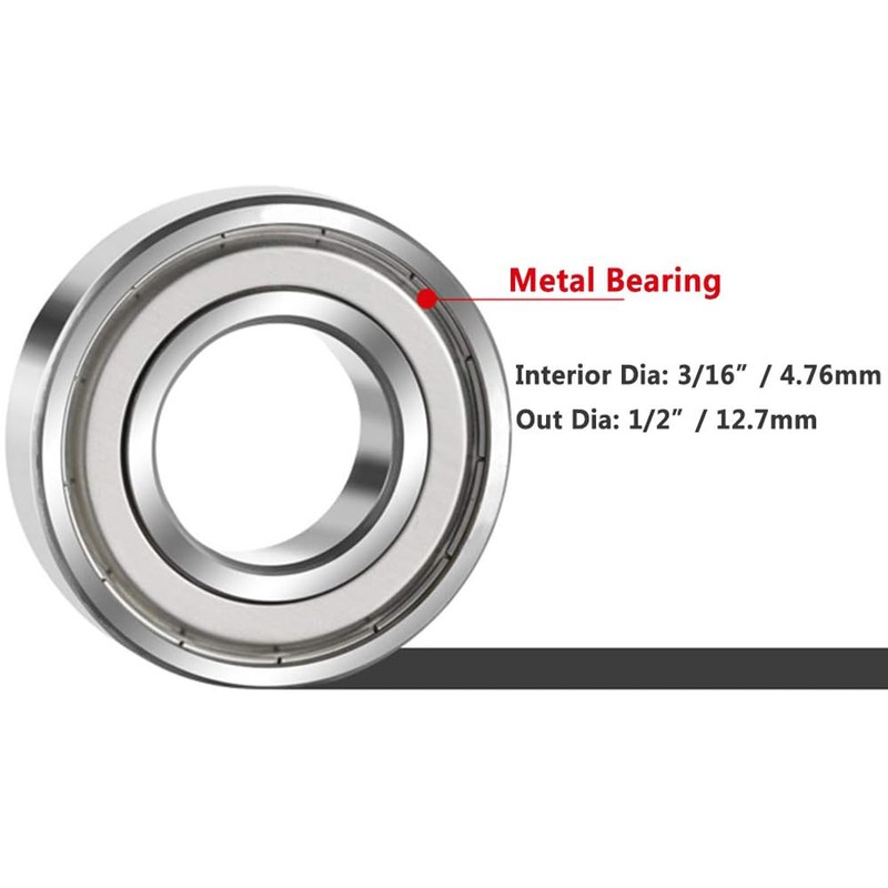 Wolfride 10Pcs Router Bit Bearing Set Top Bearings for Flush
