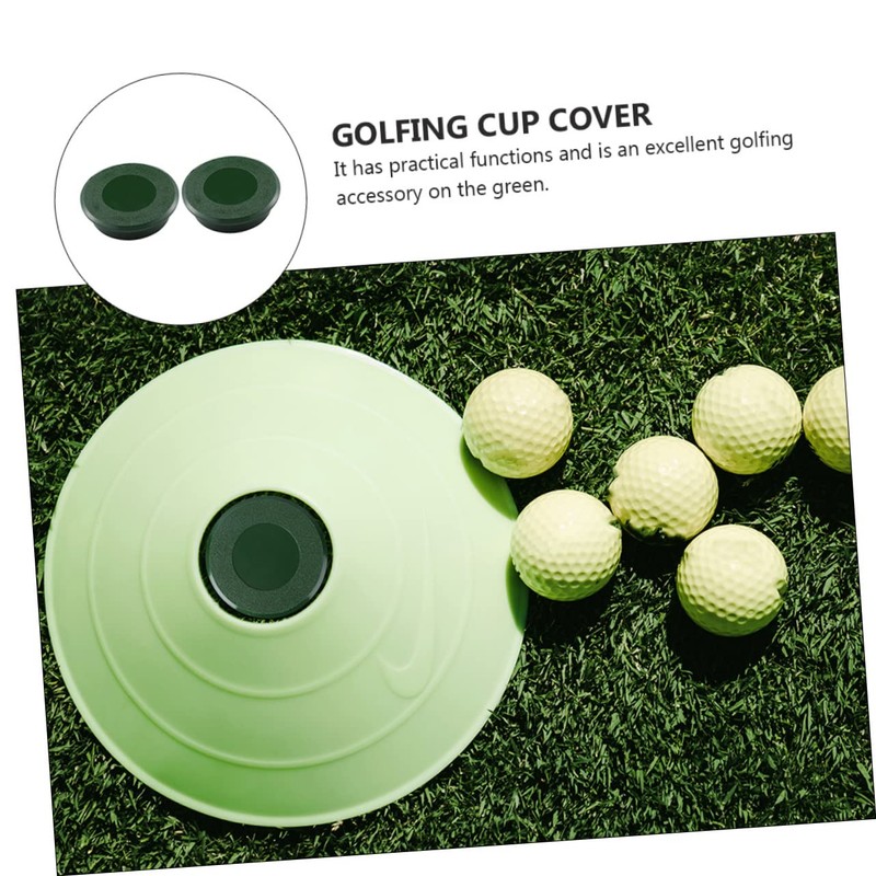 Totority 2pcs Golfing Practical Green Hole Cup Cover Durable Golf