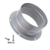 Rrina Dryer Vent Wall Plate 4Inch Metal Air Duct Connector