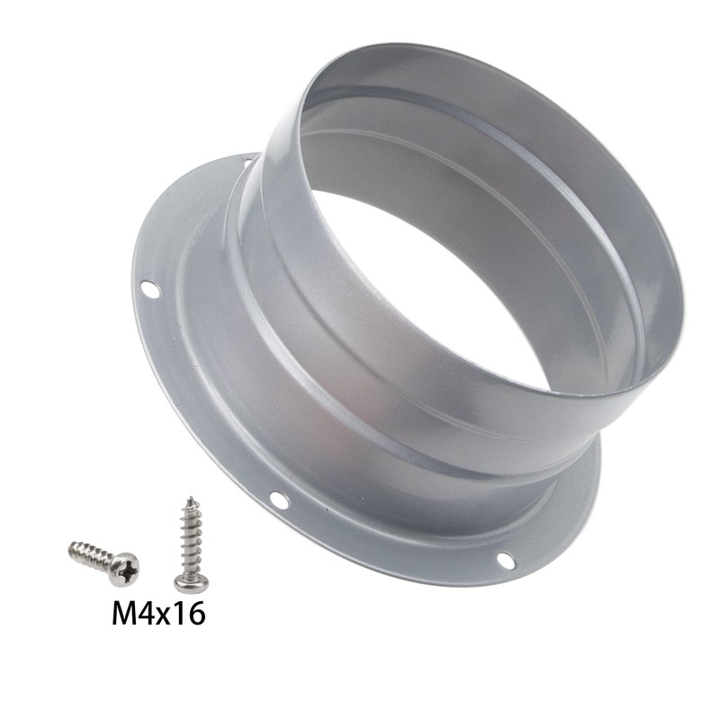 Rrina Dryer Vent Wall Plate 4Inch Metal Air Duct Connector