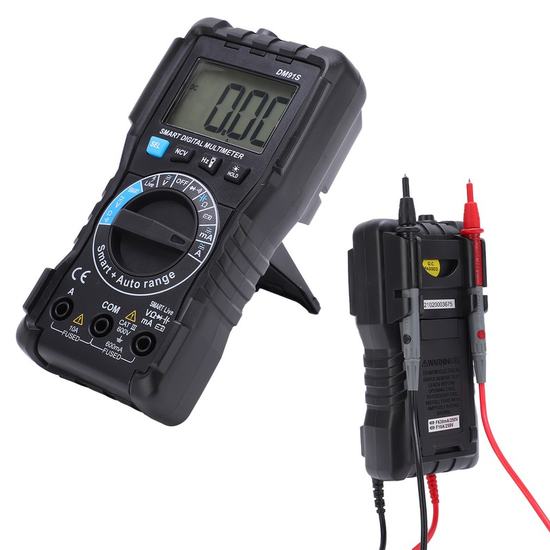 DM91S Manual Auto Ranging Digital Multimeter Multifunctional High Accuracy Mini