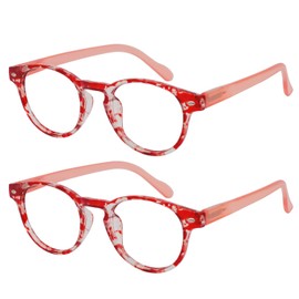 OCCI CHIARI 2 Pack Fashion Reading Glasses Sturdy Reader Eyewear 100 125 150 175 200 225 250 300 350 400 500 600(6.)