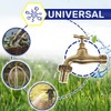 Brass Garden Tap for Hose Connection 1/2" in Polished Brass