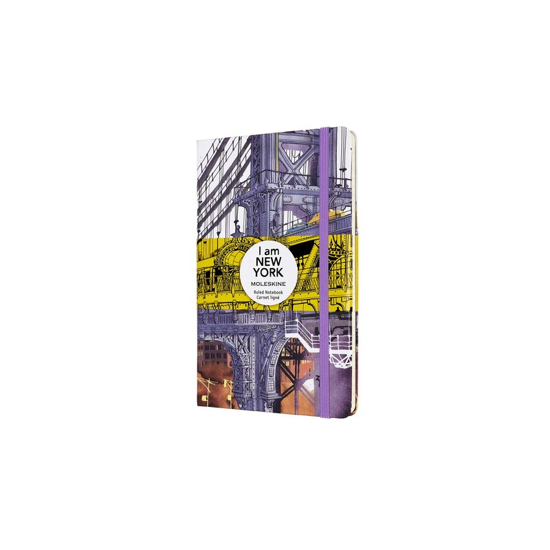 Moleskine I Am New York Notebook Large Ruled Lined White