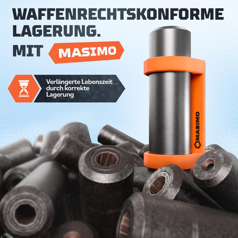 MASIMO Magnetic Silencer Holder (Orange, L Diameter 55 mm)