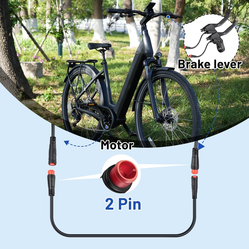 E-Mangue 2 Pin Brake Levers with Extension line, Brake Lever