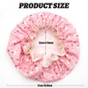Shower Cap for Women, Elastic Band Waterproof Plastic Shower Cap,