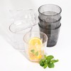 EazyBreezy 6 Pcs Plastic Tumblers Unbreakable Drinking Glasses Stackable Water