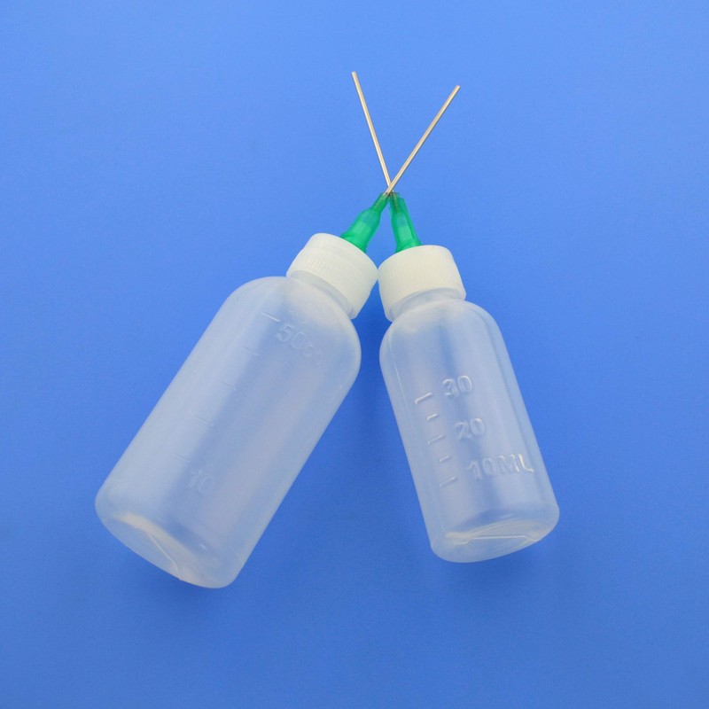 6Pcs Injection Squeeze Bottle with 15Pcs Dispensing Needles and 12Pcs