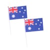 GRIRIW Australia Flag Mini Stick Flags 50 Pack Hand Held