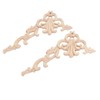 MUXSAM 2pcs 20 * 10cm(Rechts) Europäische Art Holz Skulptur Corner