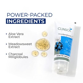 Clinsol Charcol Anti-Acne Face Wash For Acne Free Healthy Skin,Suitable For All Skin 70g Pack Of 2