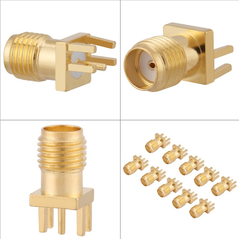10 pcs RF Connector Adapter, SMA Female Connector, SMA Jack,