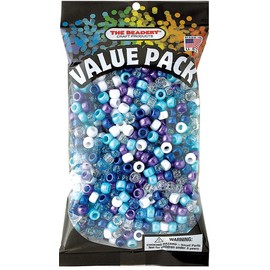 The Beadery 9x6MM Stellar Multi, Pony Beads