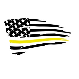 Dispatch Support Decal- Thin Gold Line