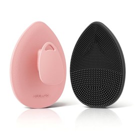 Depurador facial de silicona, paquete de 2, cepillo de limpieza facial manual para hombres y mujeres, exfoliante facial suave para todo tipo de piel, 