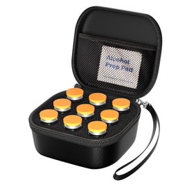 ProCase 9-Compartment Insulin Cool Bag, Insulin Pen Bottle, Insulin Bottle Holder, Bag, Storage Box for 10 ml U-100 Insulin Bottles, Organiser for Diabetic Supplies, Travel, On the Go – Black