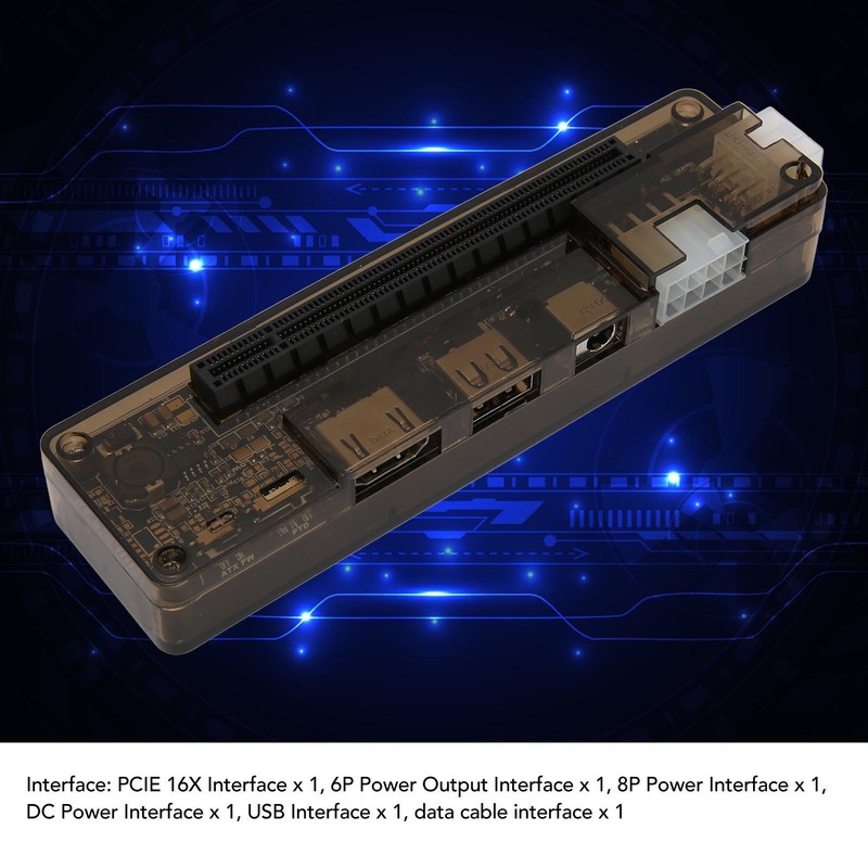 Laptop External Independent Video Card Dock 6Pin 8Pin Output PCIE
