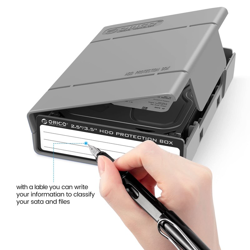 ORICO 5-Pack Hard Drive Carrying Case Protective Box for 3.5/2.5