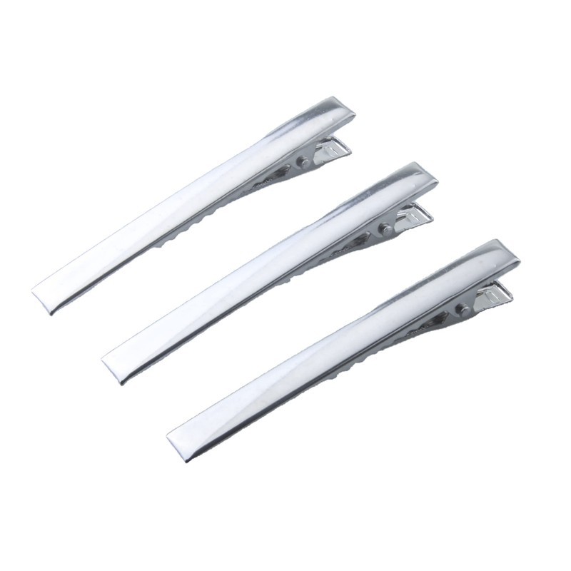 MAHAVIMOKSA 150pcs Mixed 3 Sizes Flat Single Prong Alligator Hair