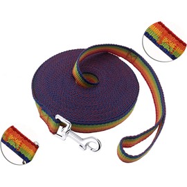 PETGOGO 15ft 20ft 30ft 40ft 50ft Long Dog/Puppy Lead Obedience Recall Training Dog Leashes for Small Medium Dogs Camping, Training, Play, or Backyard