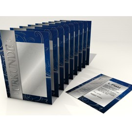 Certificate Paper "Silver" 50 Sheets | Classic | for Certificates | DIN A4 190 g/m² | High Quality | Letter Paper | Cardboard Paper | Certificate Paper | Blank Certificate | Recognition Paper