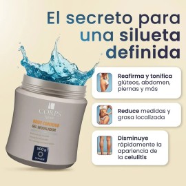 Hinode | Gel Corps Corps | GelCorps Moldeador Corporal | Gel Reafirmante y Tonificante de Piel | Anti Celulitis y Várices | Efecto Cryoterapéutico | S