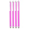 4 x Pink Fabric Micro Fibre Microfibre fiber Stylus Pens
